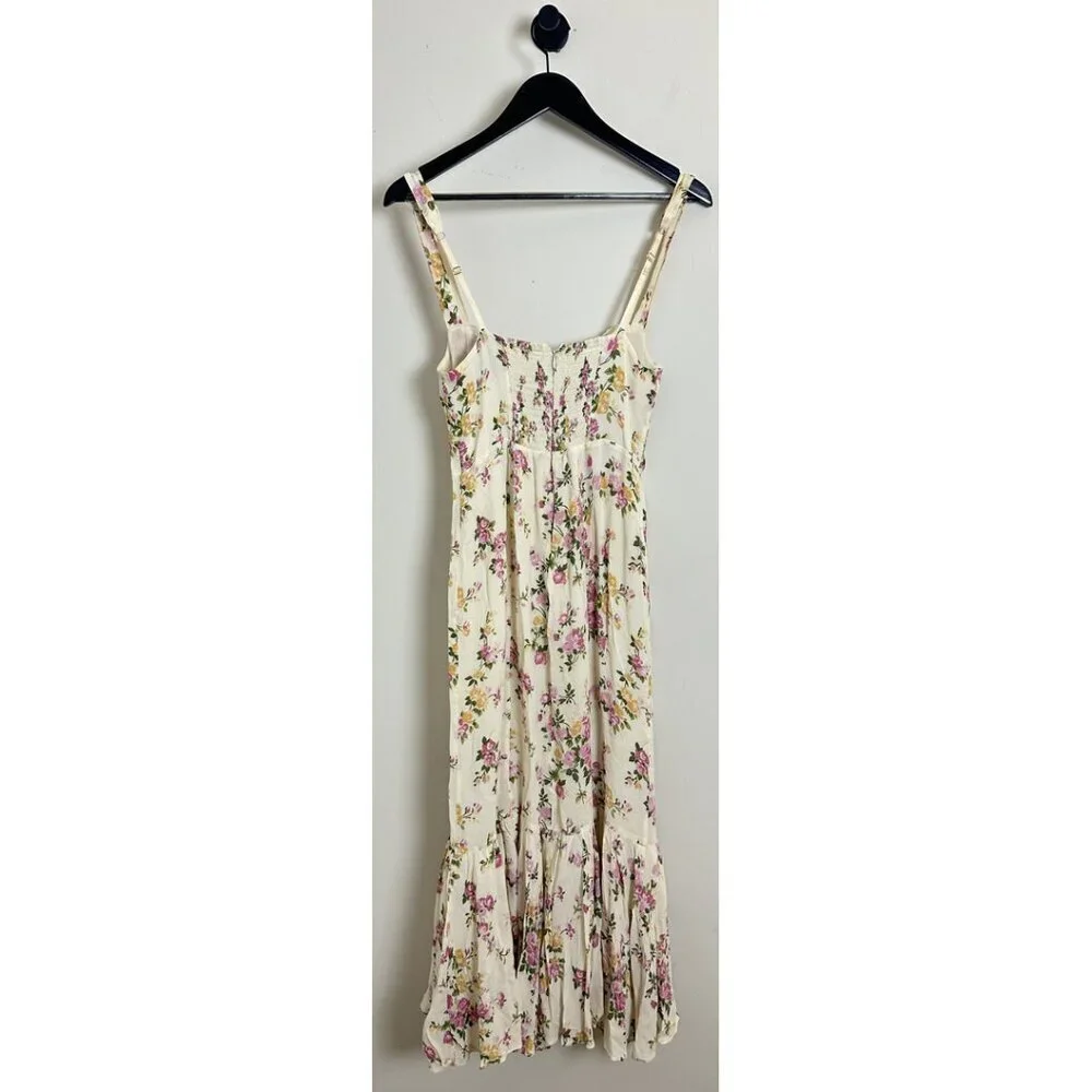 REFORMATION Irisa Floral Trumpet Dress in Posy Size US 6 - Picture 6 of 11